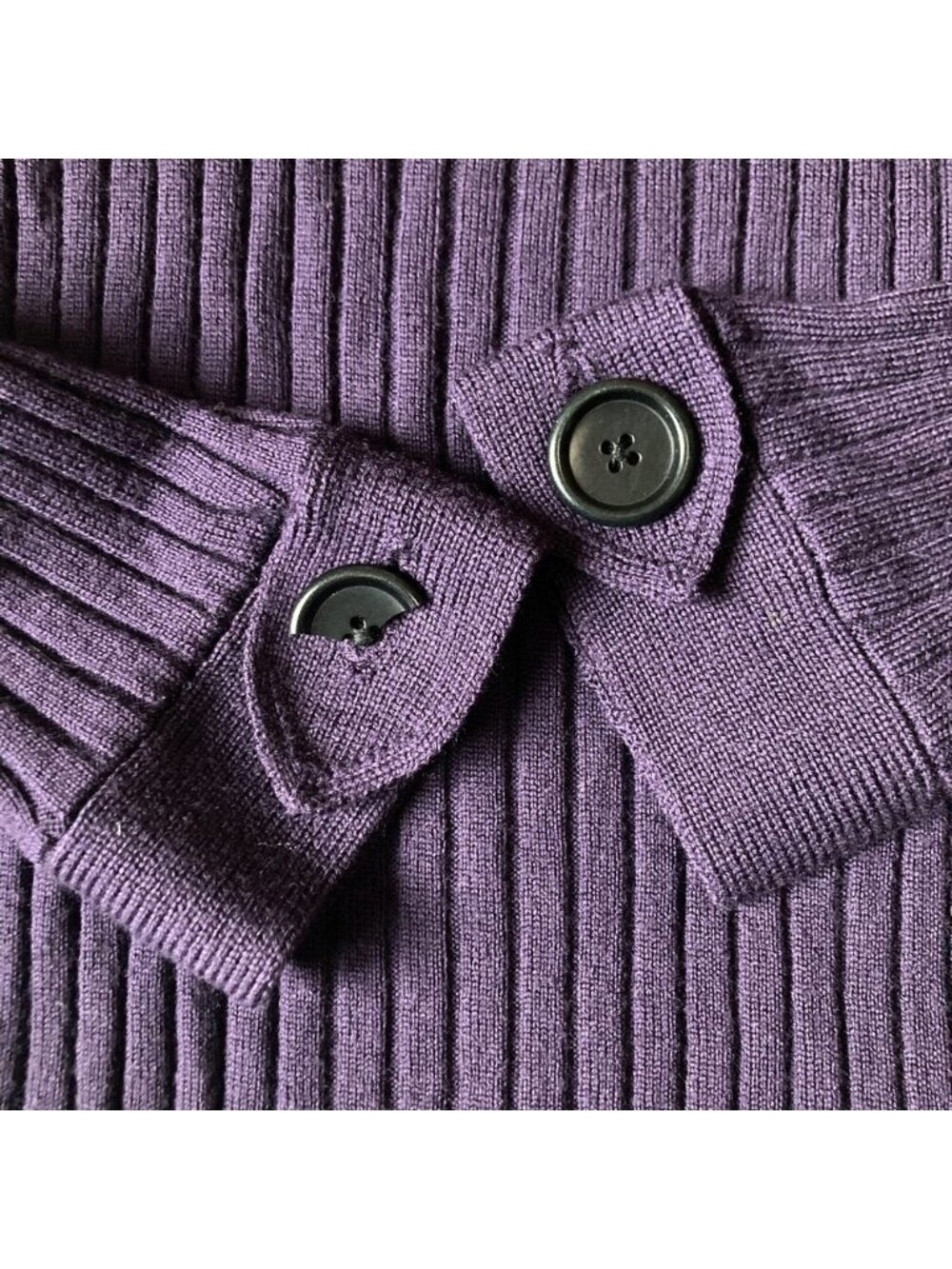 Y2K Ribbed Knit Merino Wool Sweater - Picture 6 of 6